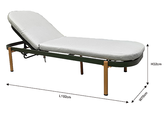 Aluminum Outdoor Chaise Lounge 2100A-20