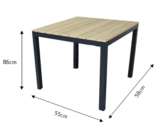 Steel Outdoor Dining Set 5PCS 1003