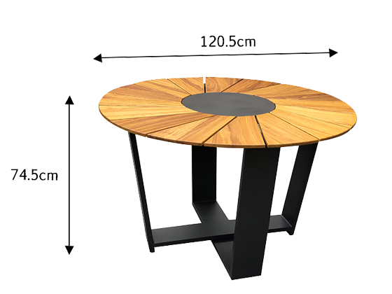 Aluminum Outdoor Dining Set 5PCS 3101