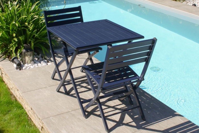 Steel Foldable Outdoor Bistro Set 3002