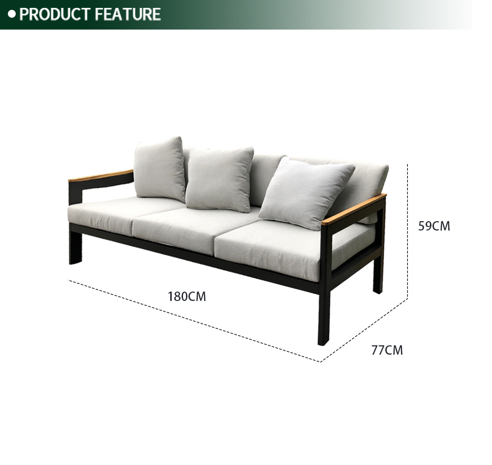 Aluminum Outdoor Kd Sofa Set 3104
