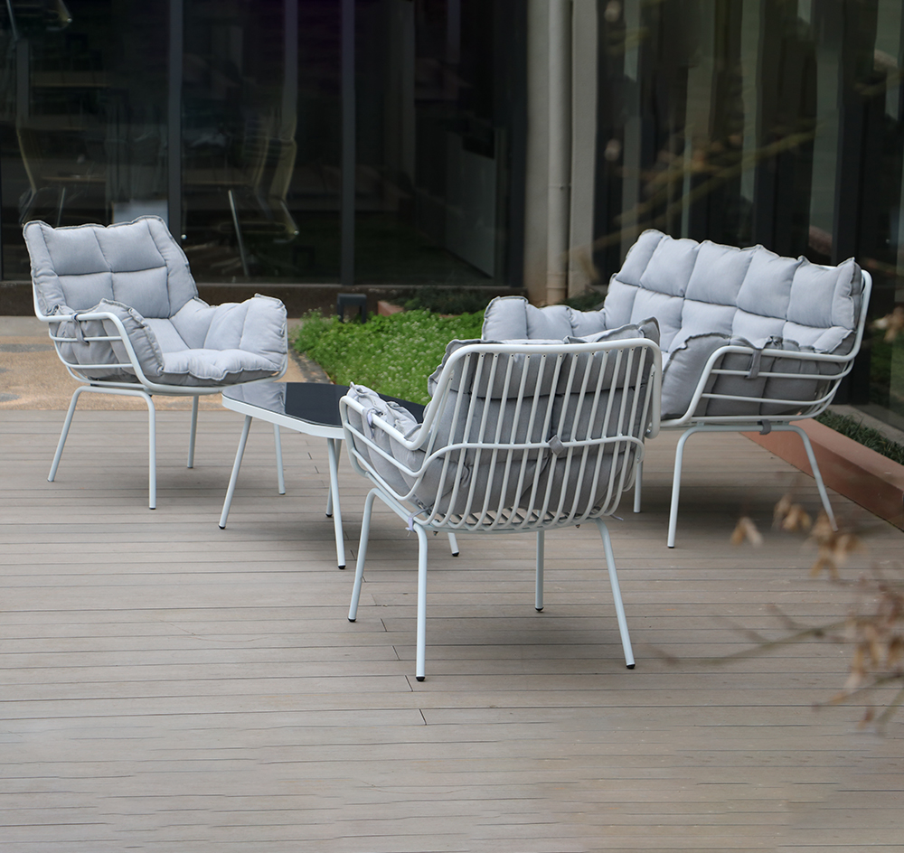 Steel Outdoor KD Sofa Set 2015