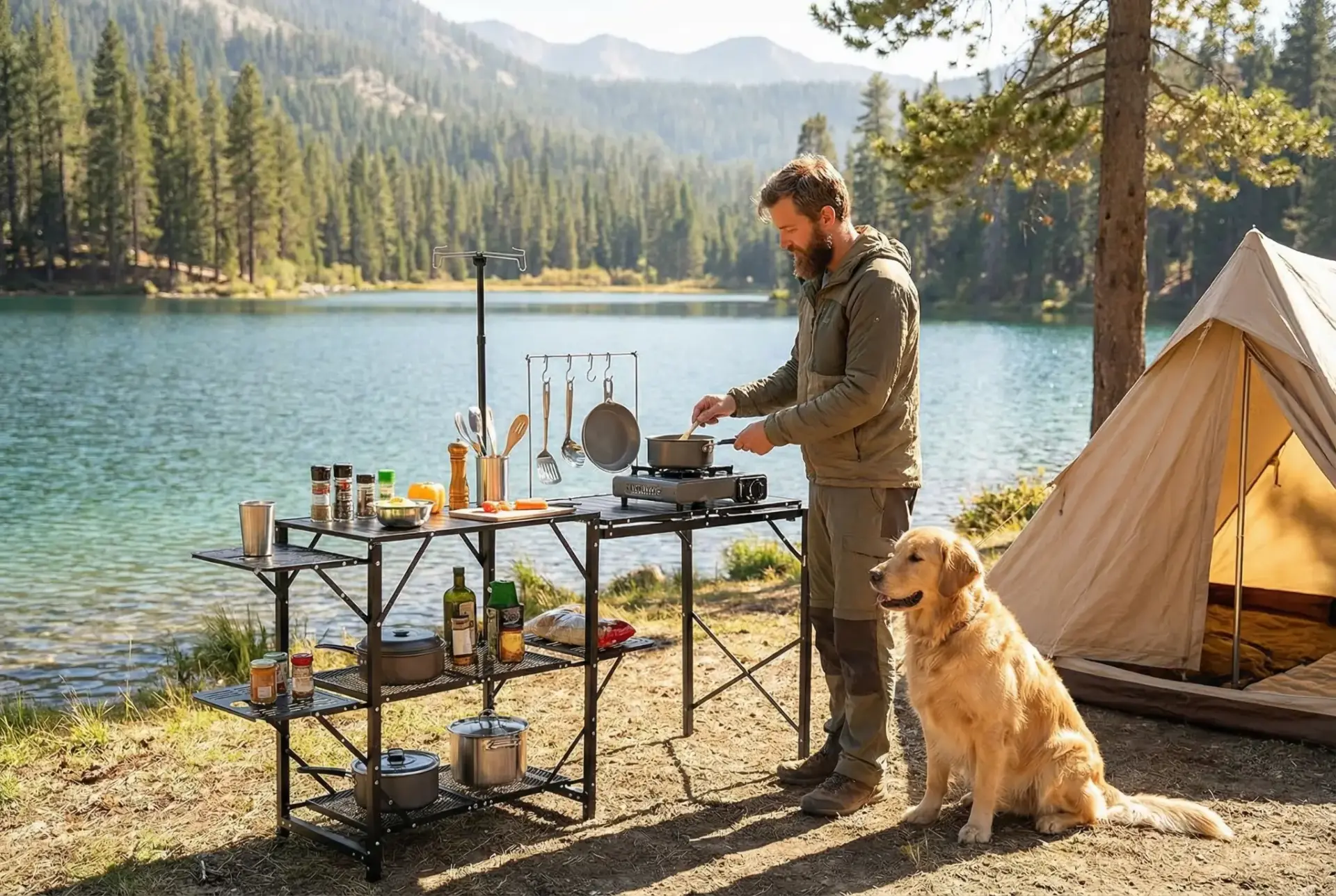 How to Set Up a Camping Kitchen with Folding Tables: Field Kitchen Guide