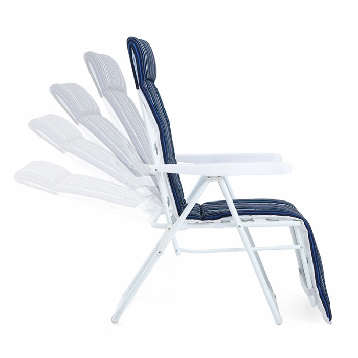 Outdoor Beach Chair Folding Camping Chair Portable Fishing Chair with Padded