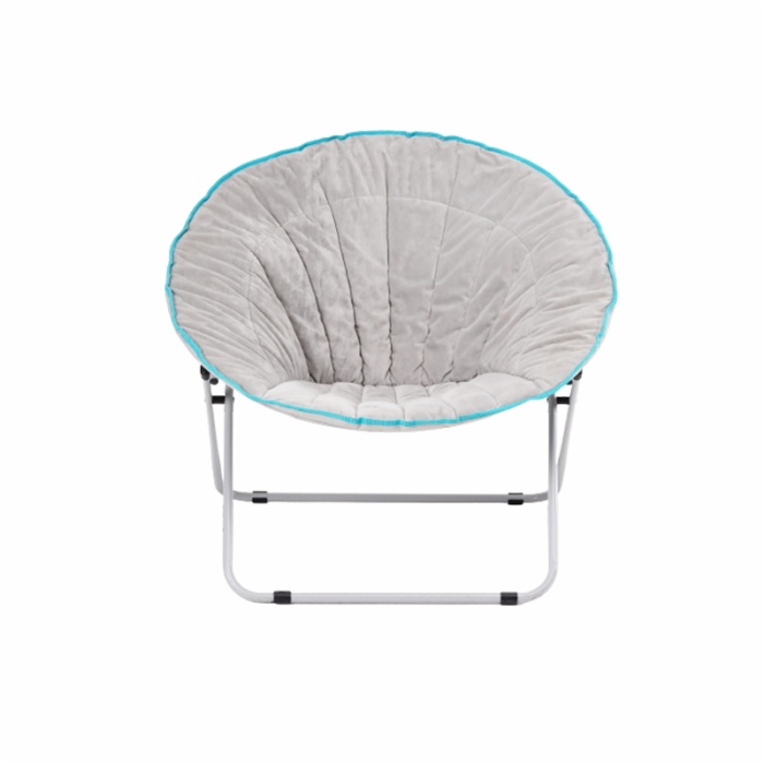 Folding Cozy Chair/Faux Fur Saucer Chair for Bedroom Outdoor Indoor Moon Chair