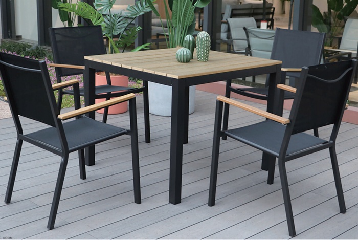 Steel Outdoor Dining Set 5PCS 1003