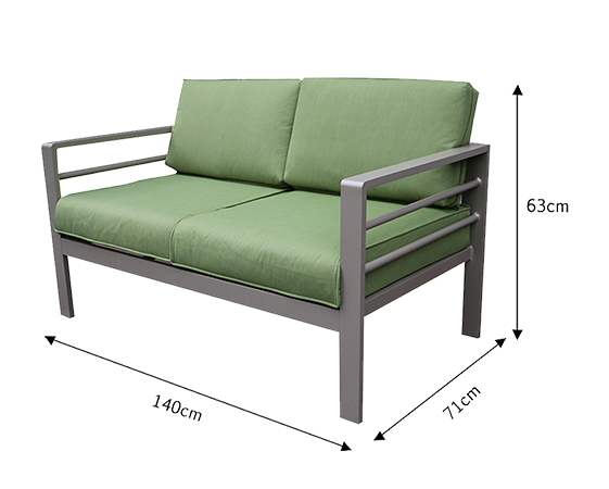 Steel Outdoor KD Sofa Set 2004