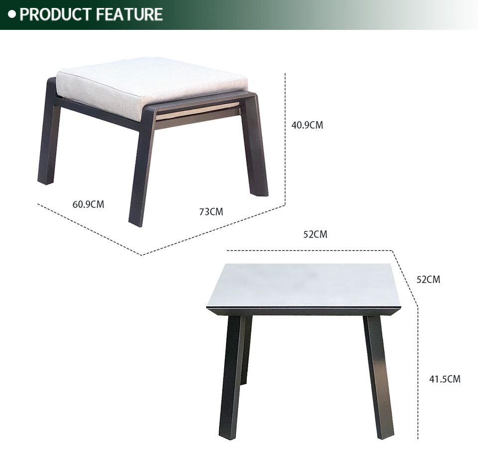 Aluminum Outdoor Kd Sofa Set 3105