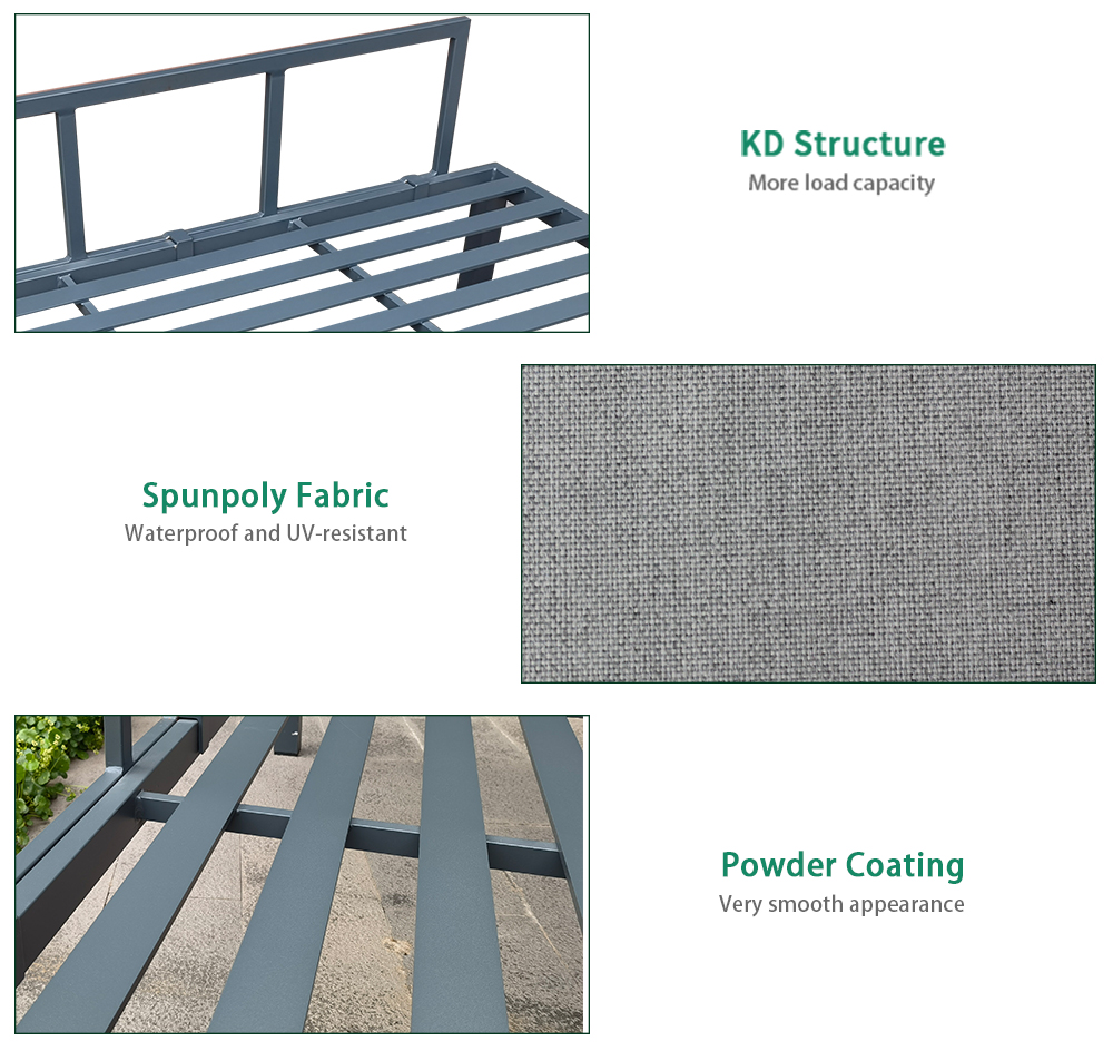 Aluminum Outdoor Space Modular Sofa Set 2021
