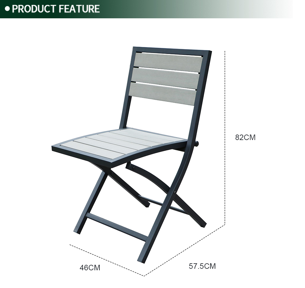Steel Foldable Outdoor Bistro Set 3002