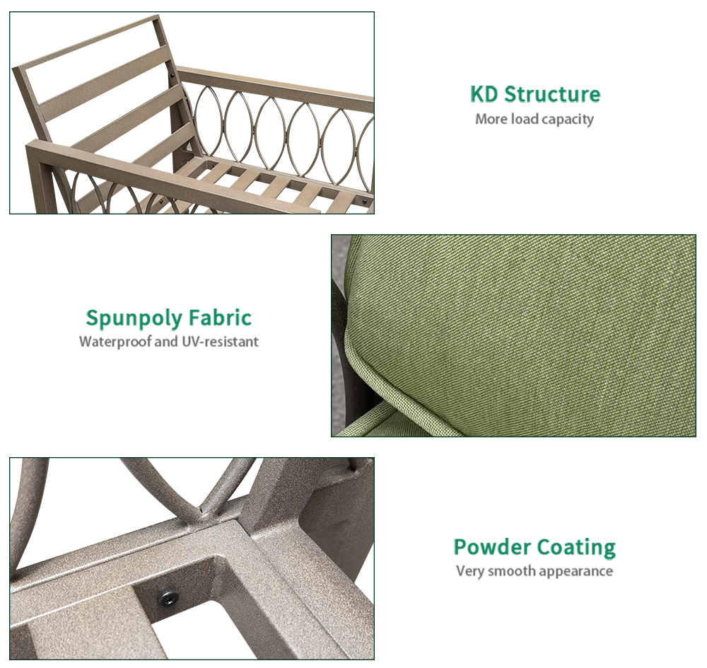 Steel Outdoor KD Sofa Set 2012