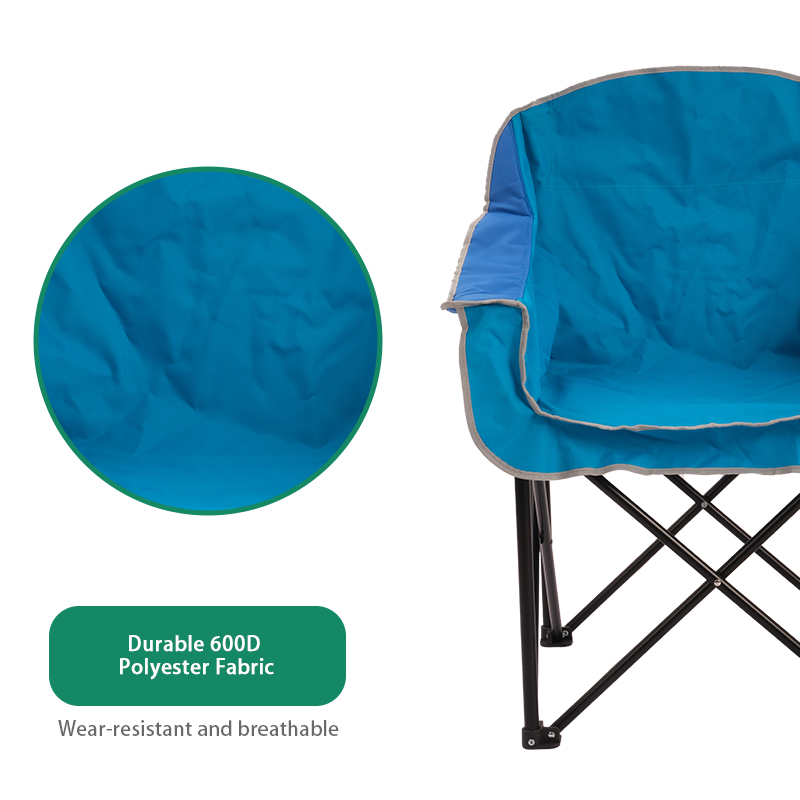 Lightweight Folding Half Round Moon Leisure Sofa Camping Chair