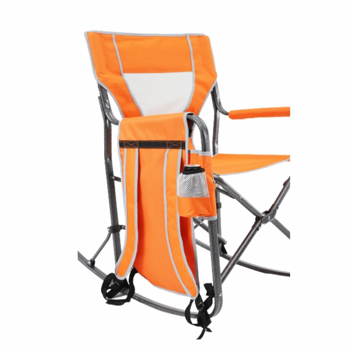 Deluxe Comfortable Portable Folding Rocking Director Camping Chair with Shouder Strap