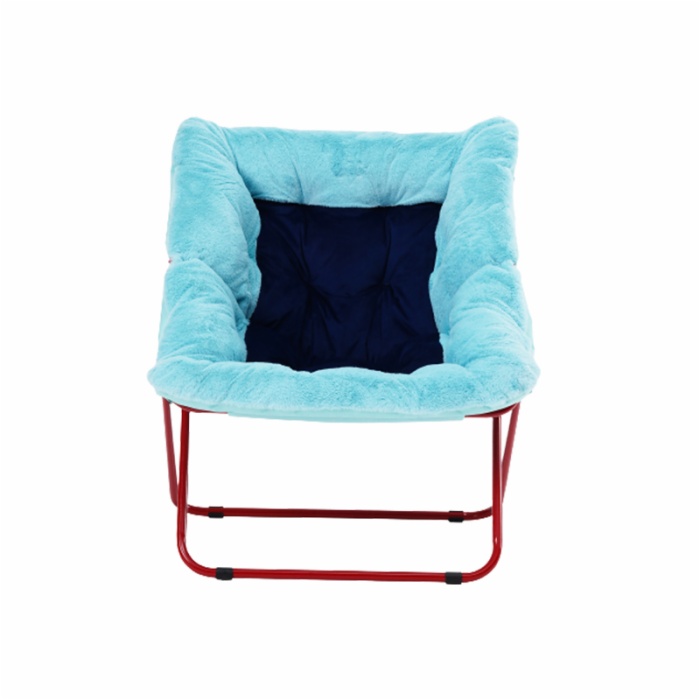Indoor Furniture Steel Square Saucer Chair Camping Folding Moon Chair