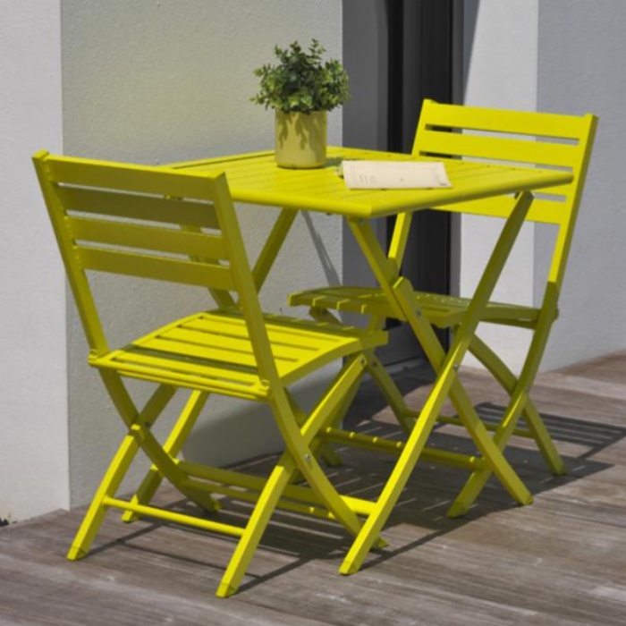 Steel Foldable Outdoor Bistro Set 3002