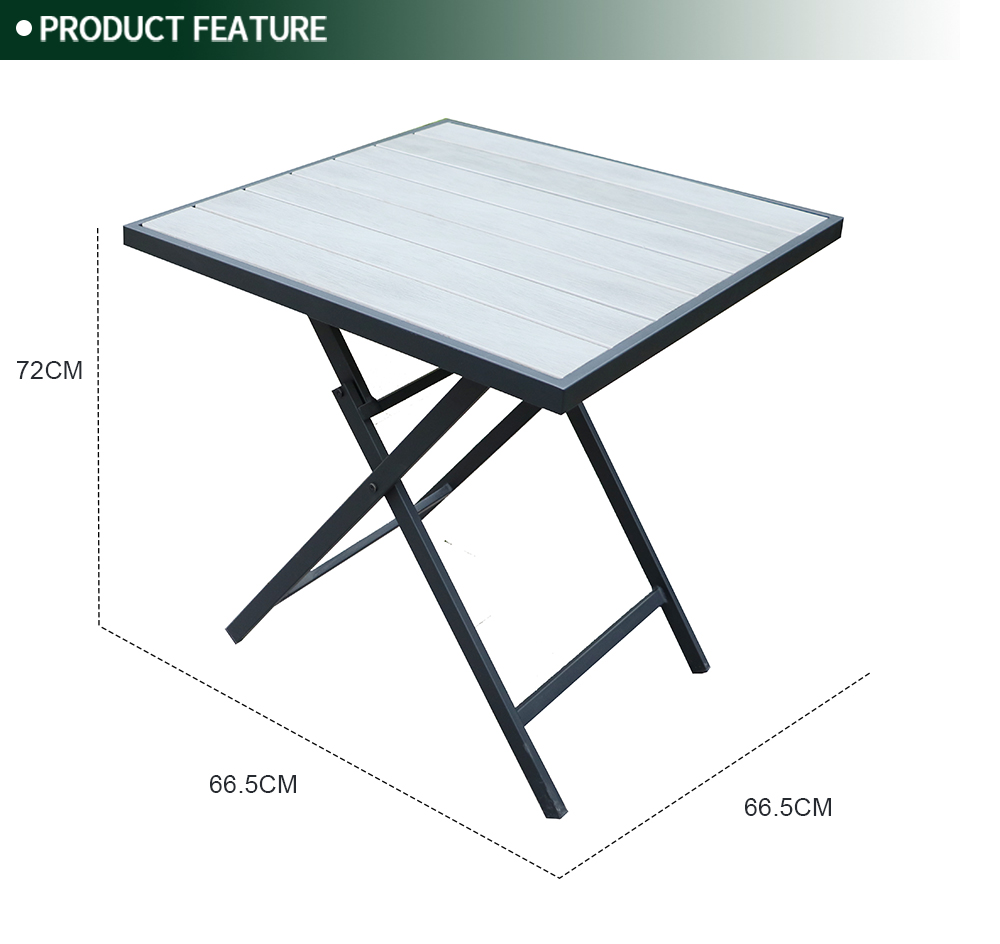 Steel Foldable Outdoor Bistro Set 3002
