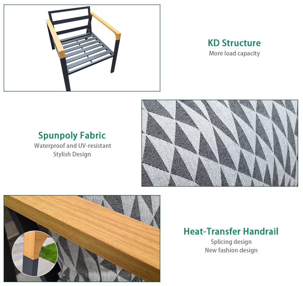 Aluminum Outdoor Sofa Set 0080