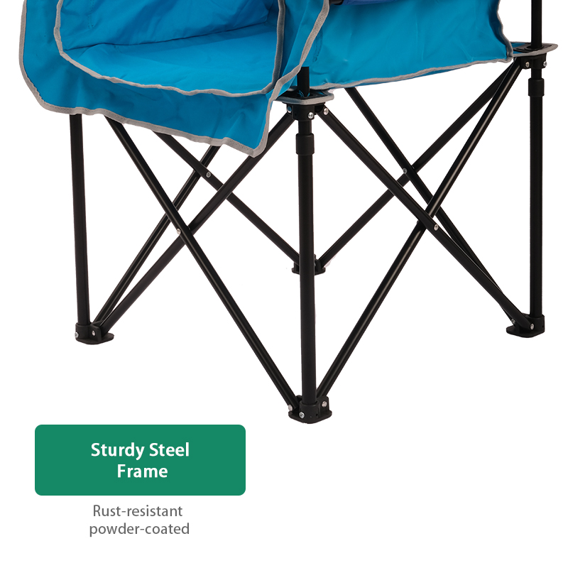 Lightweight Folding Half Round Moon Leisure Sofa Camping Chair