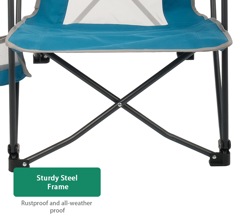 Steel Outdoor Portable Foldable Camping Chair Beach Zero Gravity Chair