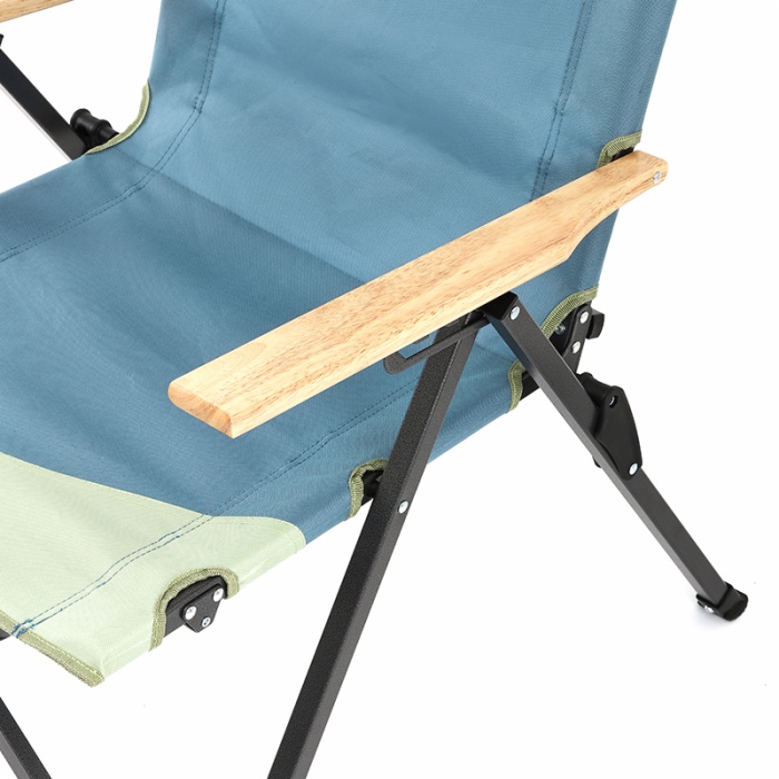 Adjustable Reclining Folding Camping Fishing Chair with Cup Holder