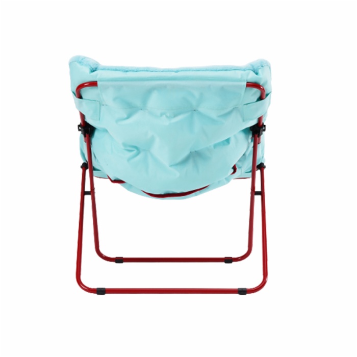 Indoor Furniture Steel Square Saucer Chair Camping Folding Moon Chair