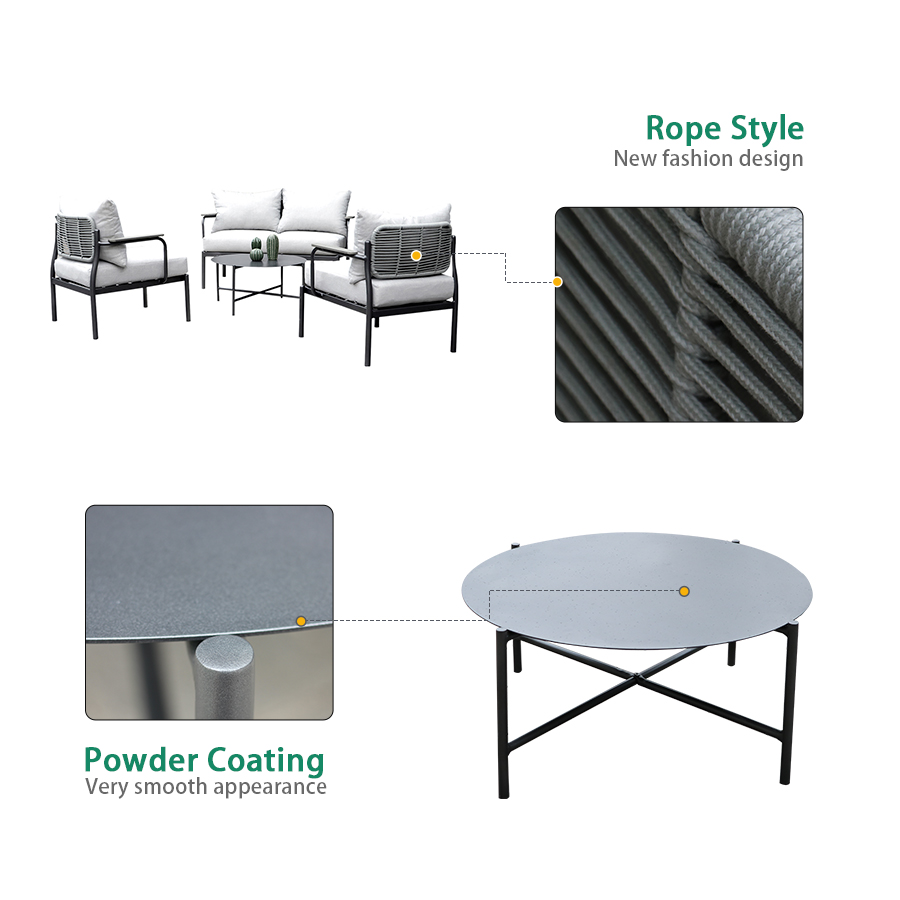 Aluminum Outdoor Sofa Set 4001