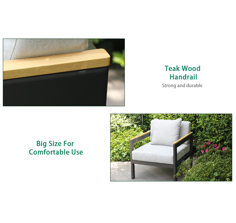 Aluminum Outdoor Kd Sofa Set 3104