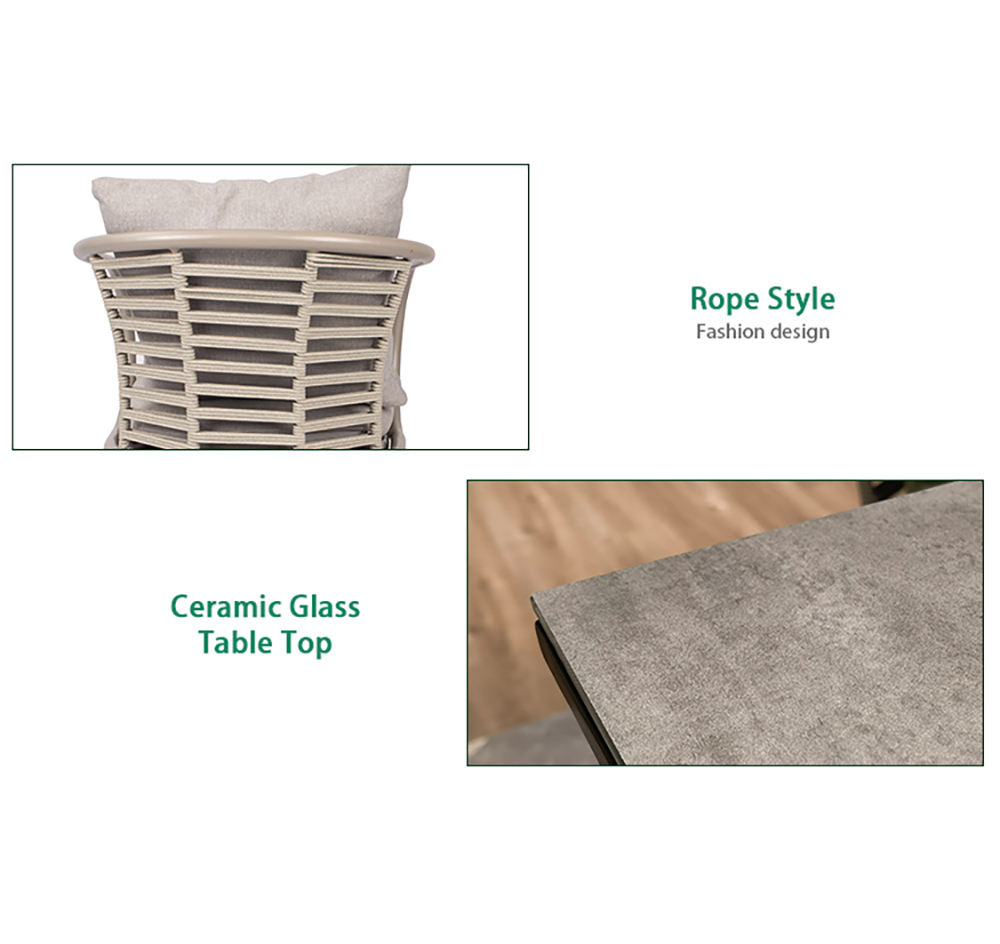 Aluminum Outdoor Dining Set 7PCS 4003