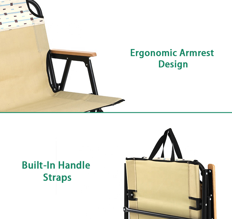 Outdoor Detachable Portable Metal Frame Folding Foldable Camping Kermit Chair for Picnic
