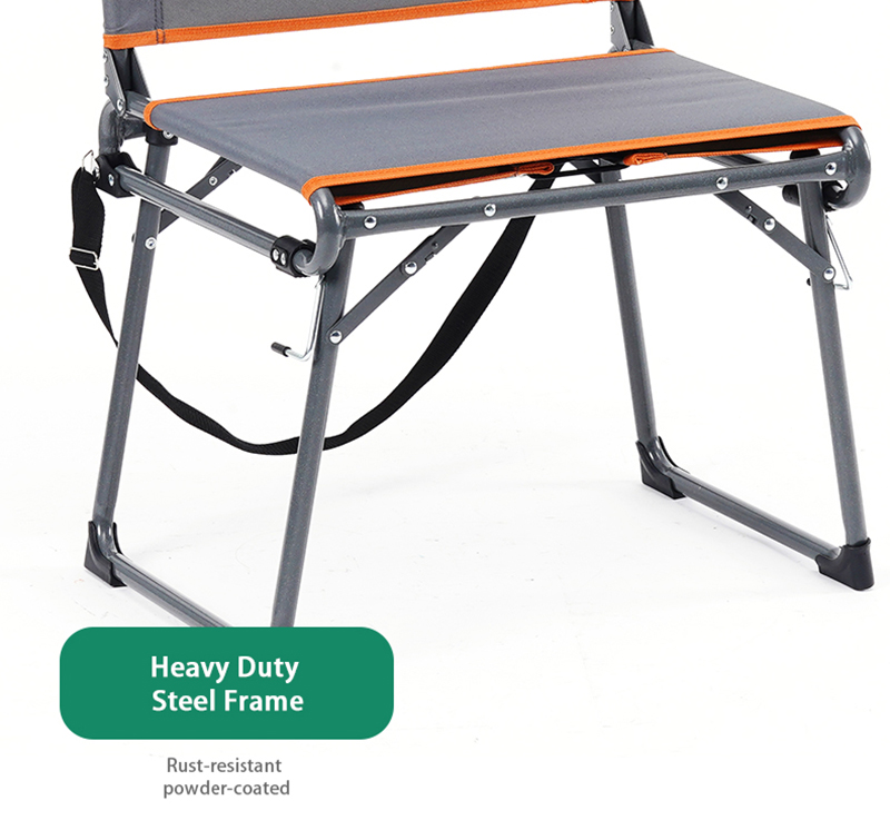 Big Comfortable Wide Stadium Bleacher Seat with Foldable Feet and Back