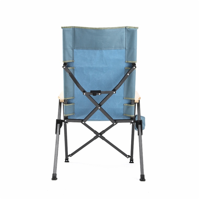 Adjustable Reclining Folding Camping Fishing Chair with Cup Holder