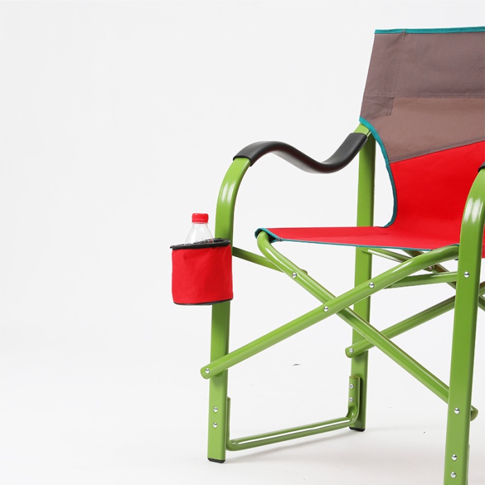 Directors Portable Heavy Duty Folding Outdoor Foldable Metal Camping Chair