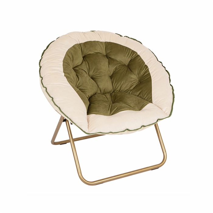 Comfortable Round Foldable Moon Light Chair Camping Chair