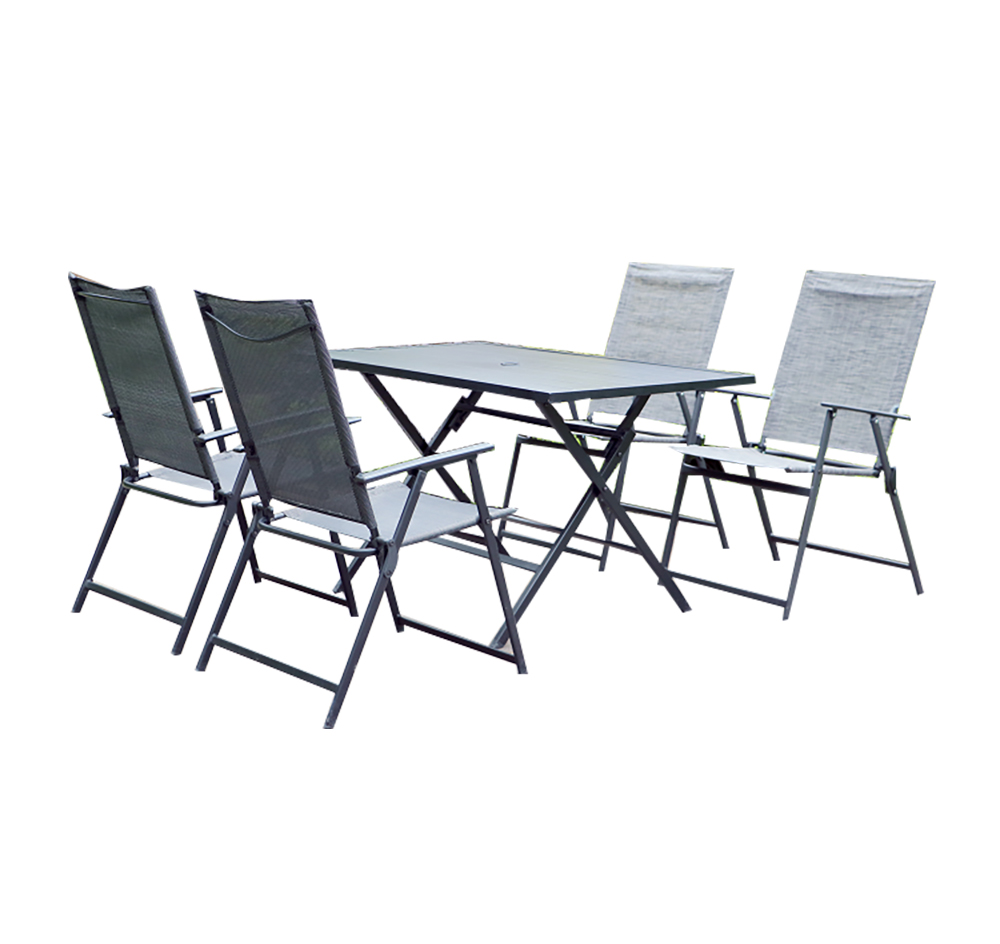 Steel Folding Outdoor Dining Set 1011