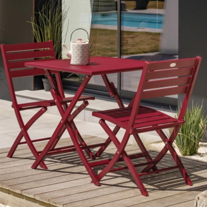 Steel Foldable Outdoor Bistro Set 3002