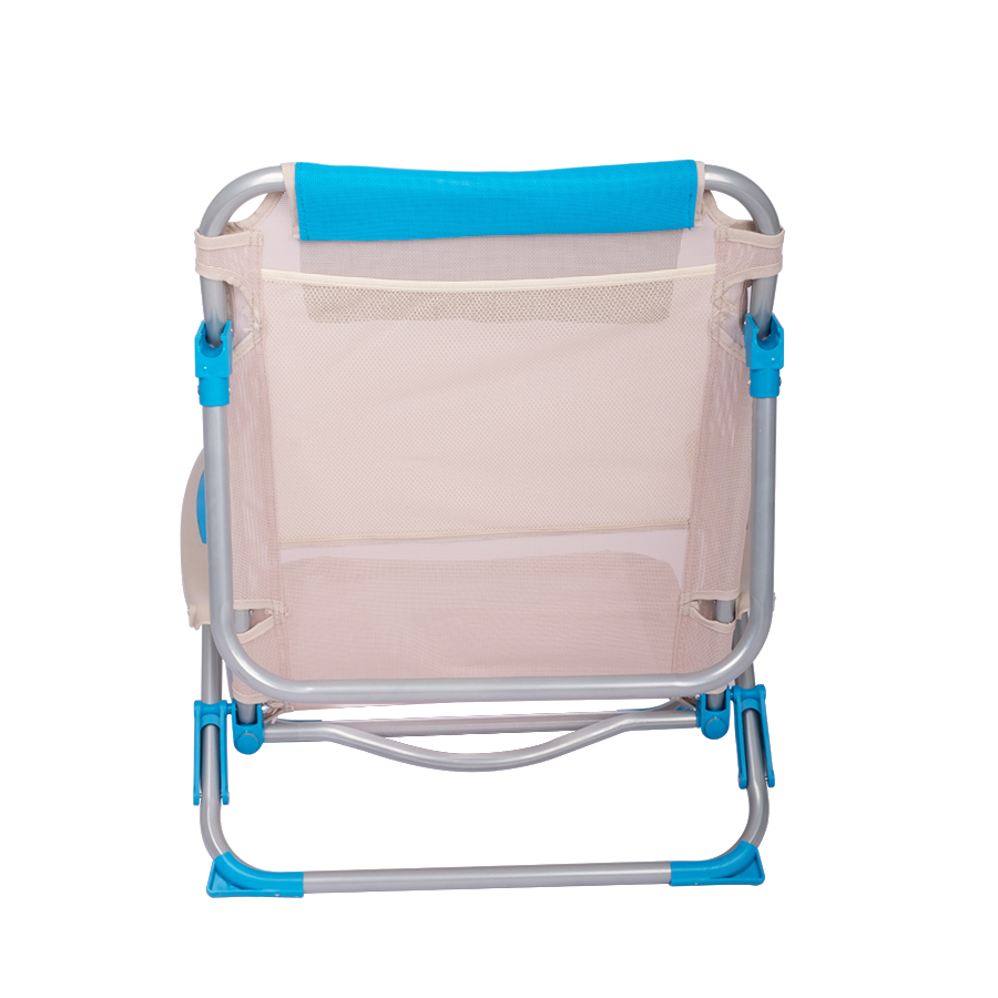 Portable Folding Aluminum Lounge Chair Stripes Backpack Beach Chair