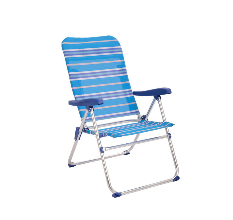 Compact Aluminum Beach Chair with Textilene – Easy Fold & Carry