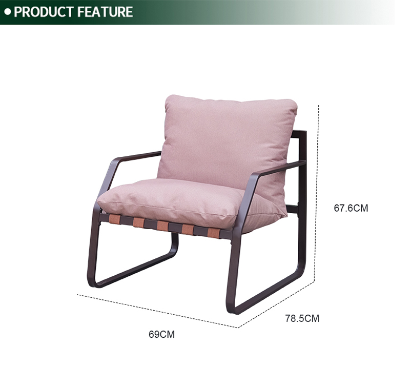3-Piece Outdoor Sofa Set Bistro Set Featuring Steel Frame and Tempered Glass Top