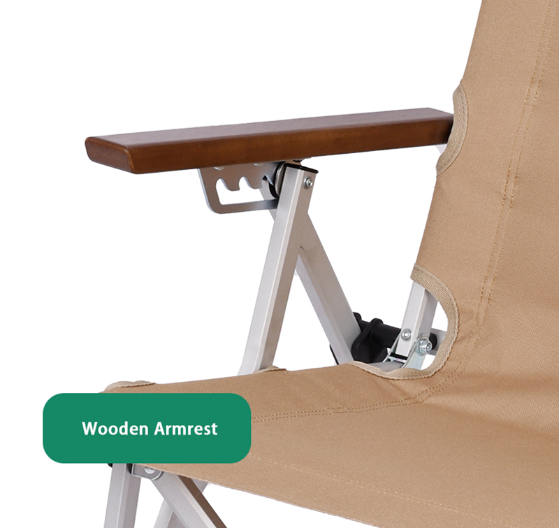Lightweight Aluminum Portable Folding Chair,Anodized Aluminum, 600D Polyester