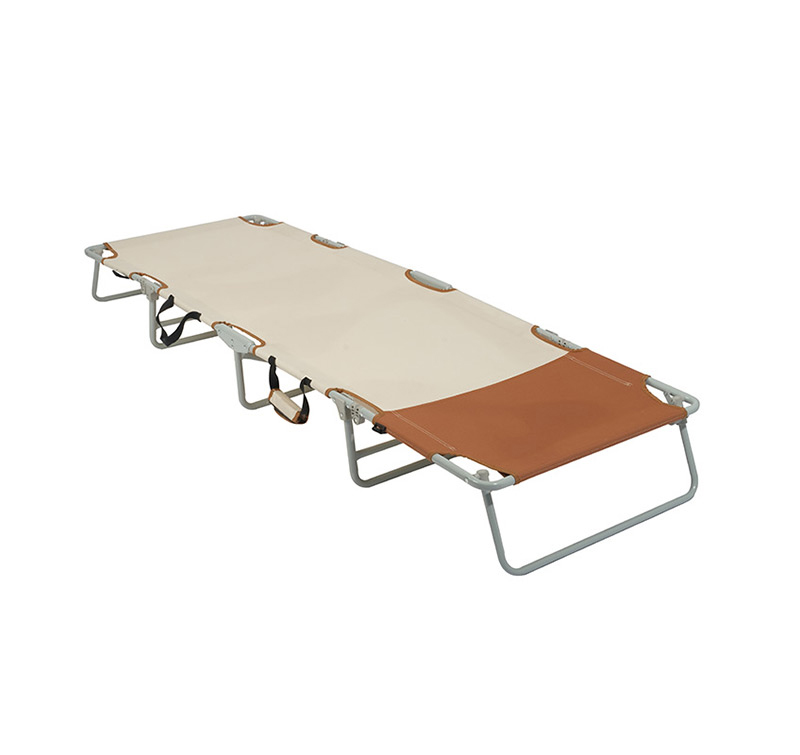 Lightweight Folding Cot for Camping with Carry Strap and Safety Lock