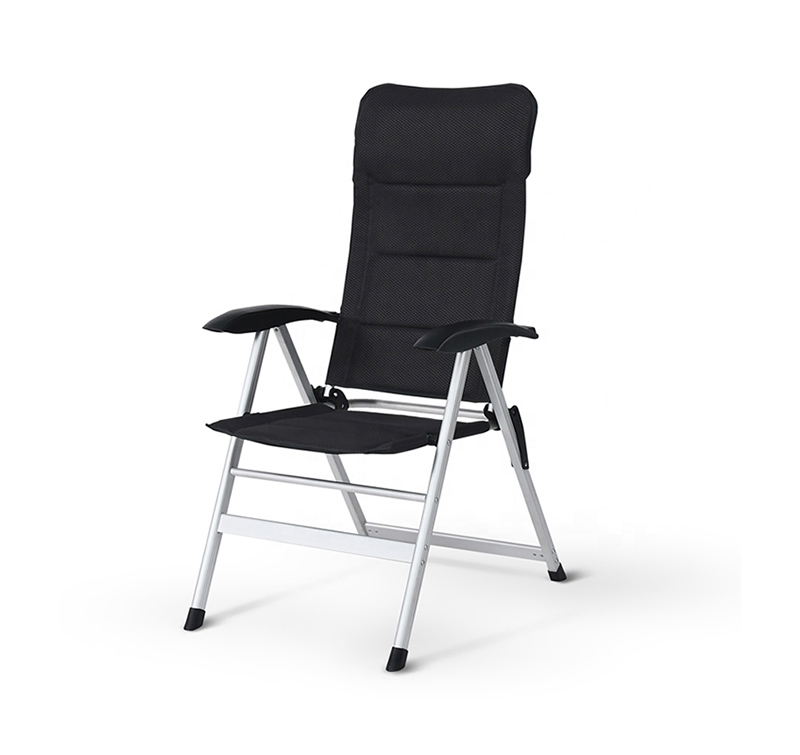 Luxury RV Camping Caravan Chair with 7 Reclining Positions and 120kg Load Capacity