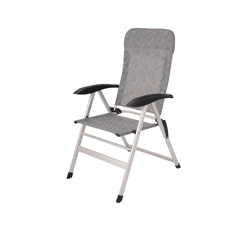 Luxury RV Camping Caravan Chair with 7 Reclining Positions and 120kg Load Capacity