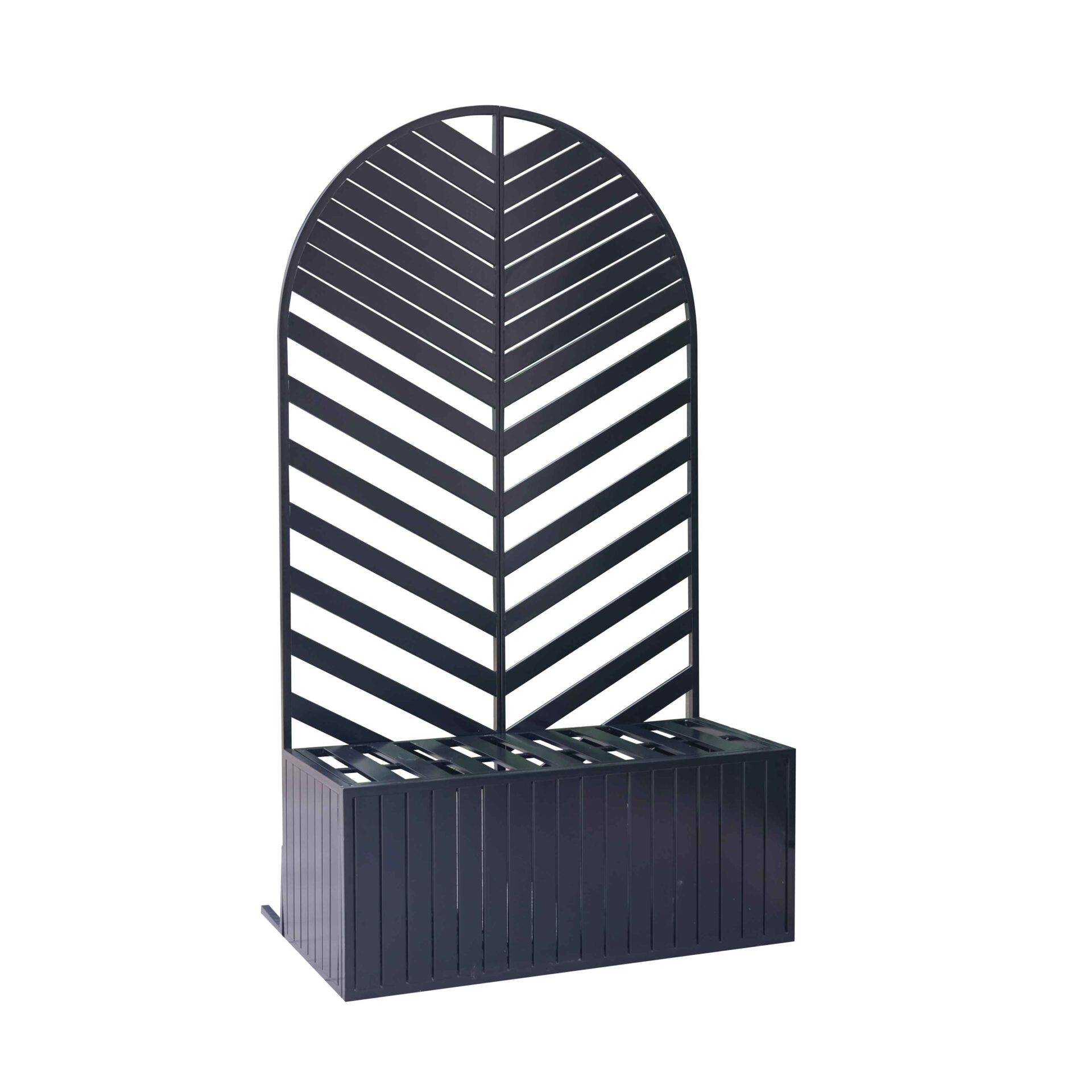 Versatile Privacy Screen with Integrated Flower Bed for Garden Decoration and Space Division