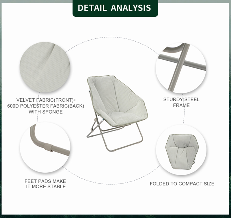 Luxury Velvet Diamond Chair with Padded Cushion – Foldable