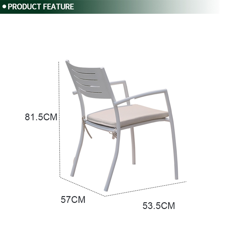 5-Piece Patio Dining Set with Lightweight Aluminum Frame and Weather-Resistant Spun Poly Fabric