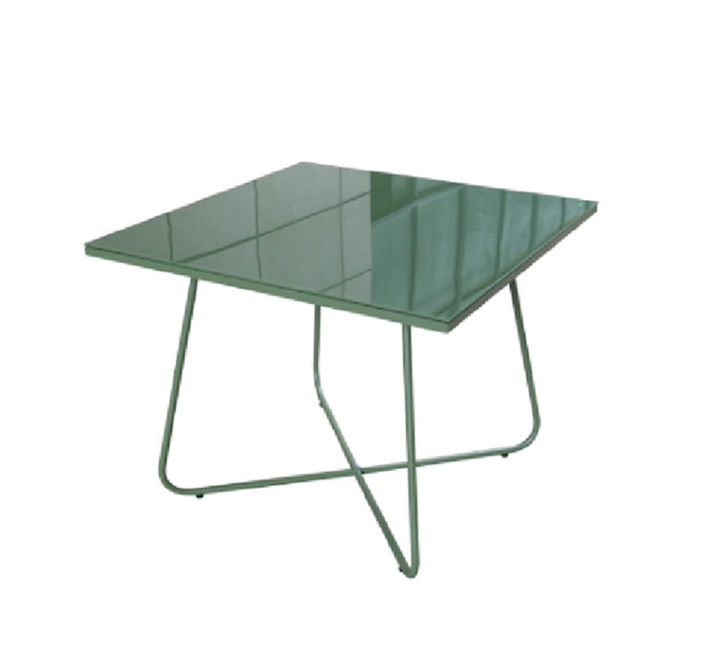 5-Piece Outdoor Dining Set with Tempered Glass Table and Sling Chairs – Steel Frame for Patio or Garden