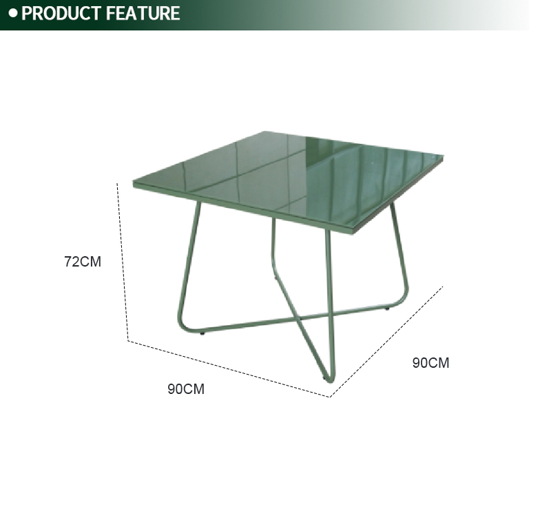 5-Piece Outdoor Dining Set with Tempered Glass Table and Sling Chairs – Steel Frame for Patio or Garden