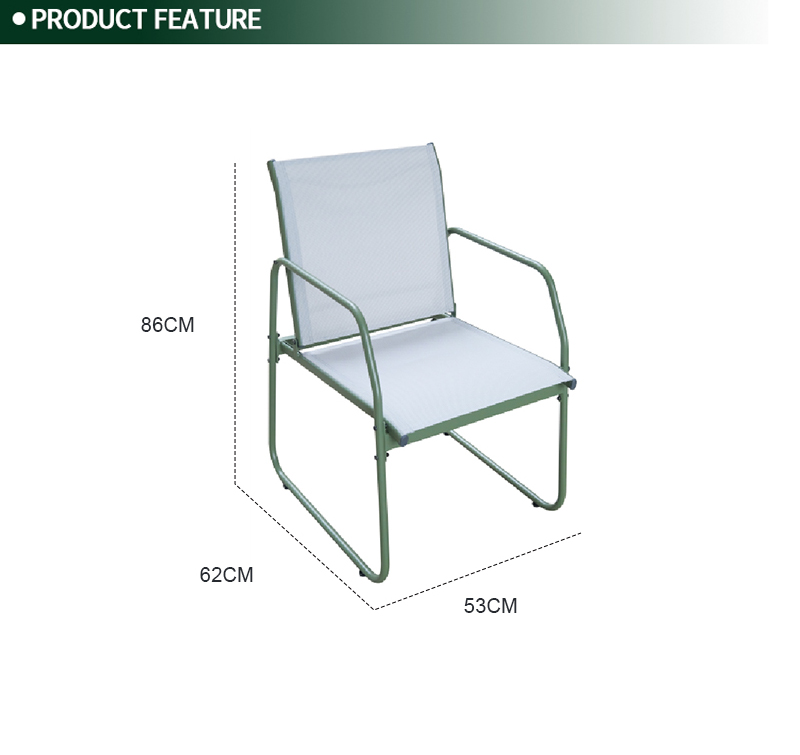 5-Piece Outdoor Dining Set with Tempered Glass Table and Sling Chairs – Steel Frame for Patio or Garden