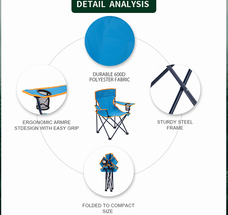 Compact Kids Folding Camping Chair with Side Table – Safety Lock Design, Lightweight for Easy Carry, 125 lbs Capacity, Ideal for Kids & Compact Car Storage