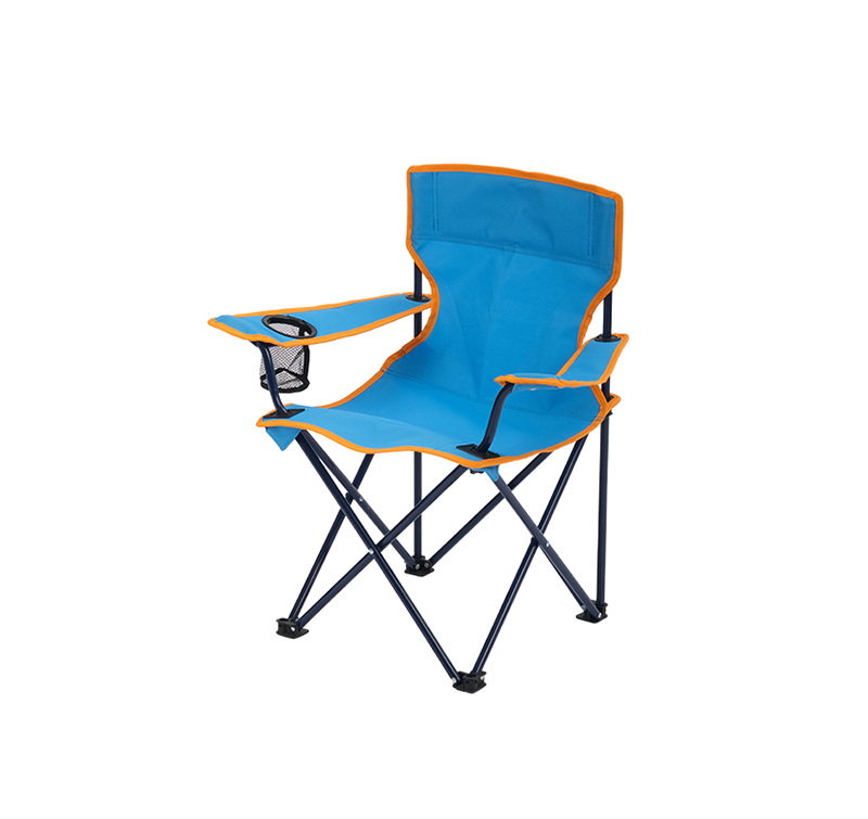 Compact Kids Folding Camping Chair with Side Table – Safety Lock Design, Lightweight for Easy Carry, 125 lbs Capacity, Ideal for Kids & Compact Car Storage